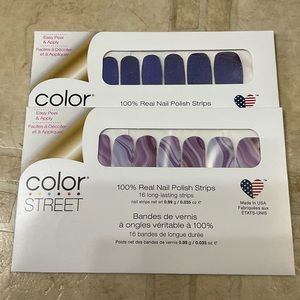 Color Street - lot of 2 - Juneau the Drill & Ultraviolet Agate - sealed